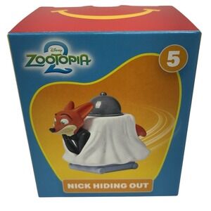Zootopia 2. McDonalds Happy Meal Toy 2025 Nick Hiding Out. #5. New in Box Disney